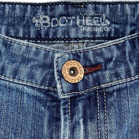 BOOTHEEL TRADING CO - SHERYL CROW - SIZE 12 - CROP JEANS - BOYFRIEND B21 - Picture 5 of 13